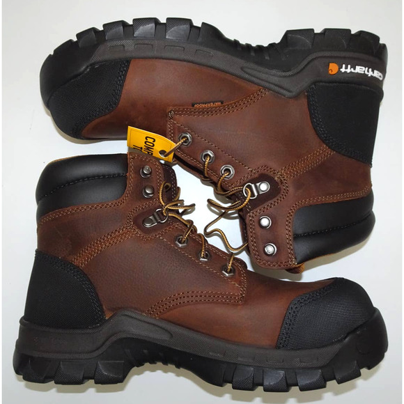 Carhartt Men's CMF6371 Construction Boot, Dark Brown Oil Tanned, Sz 8 - Picture 3 of 12